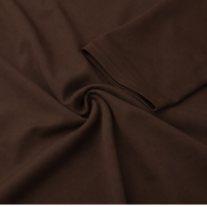 Combinaison de yoga manches longues zippée marron