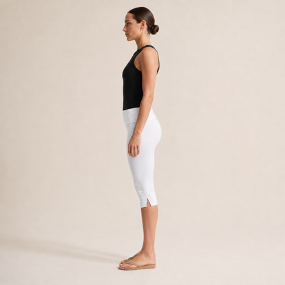 Legging capri taille haute sans couture