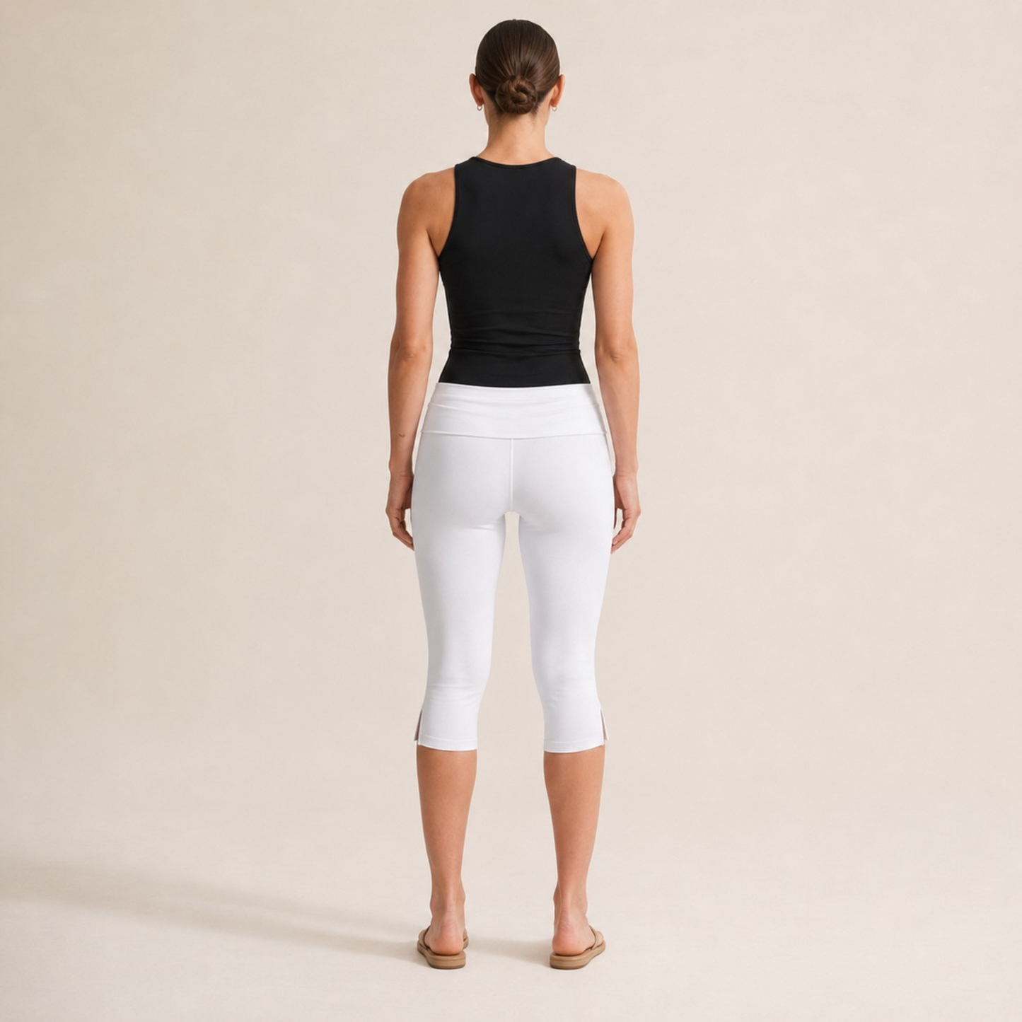Legging capri taille haute sans couture