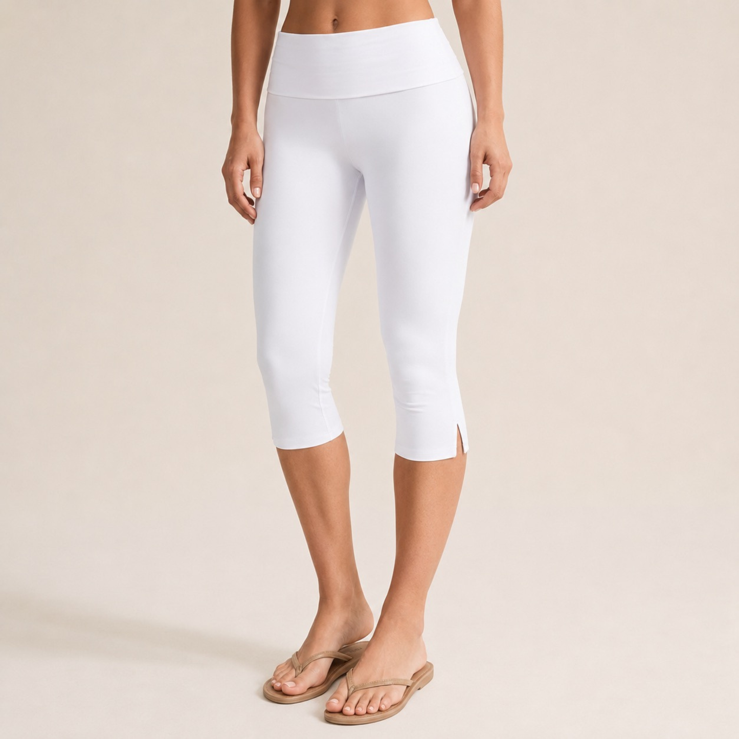 Legging capri taille haute sans couture