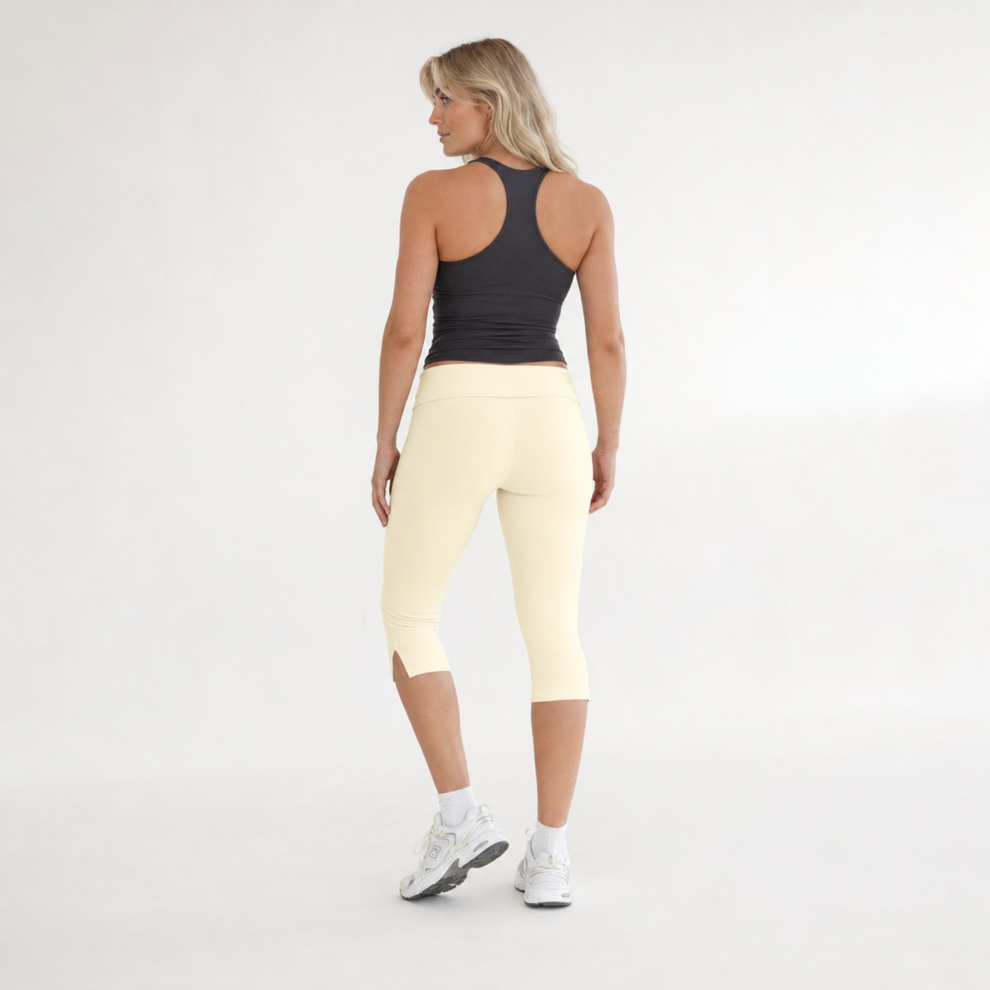 Legging capri taille haute sans couture