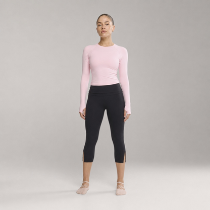 Legging capri taille haute sans couture