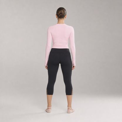 Legging capri taille haute sans couture