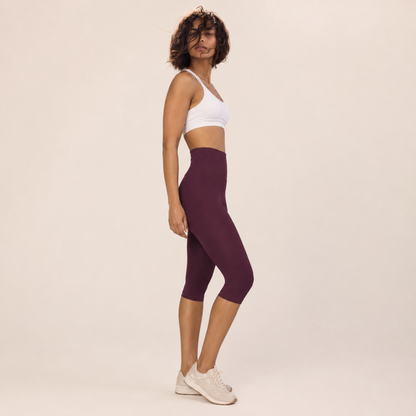Legging corsaire taille haute avec fentes