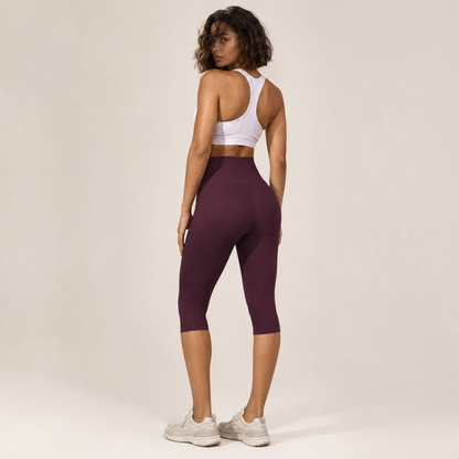 Legging corsaire taille haute avec fentes