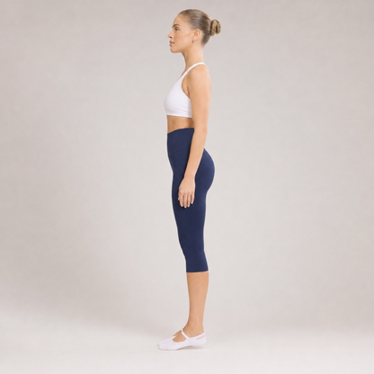 Legging corsaire taille haute avec fentes