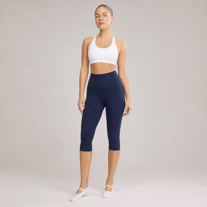 Legging corsaire taille haute avec fentes