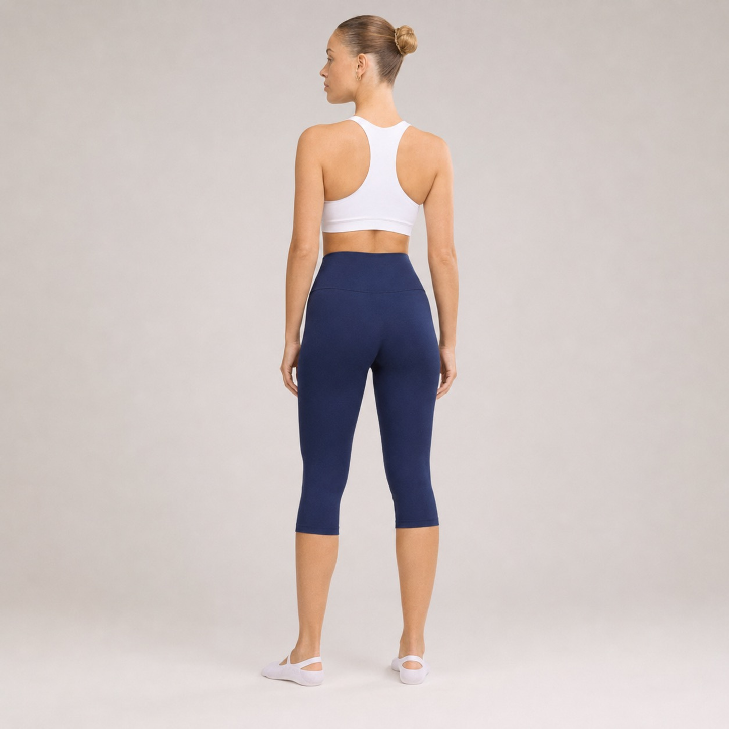 Legging corsaire taille haute avec fentes
