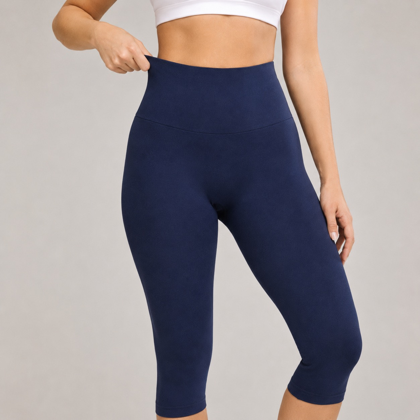 Legging corsaire taille haute avec fentes