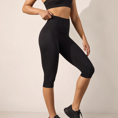 Legging corsaire taille haute avec fentes