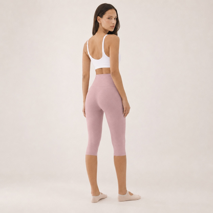 Legging corsaire taille haute avec fentes