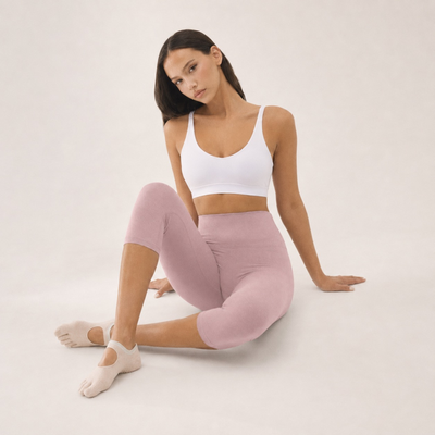 Legging corsaire taille haute avec fentes