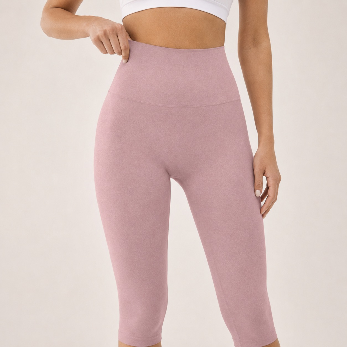 Legging corsaire taille haute avec fentes