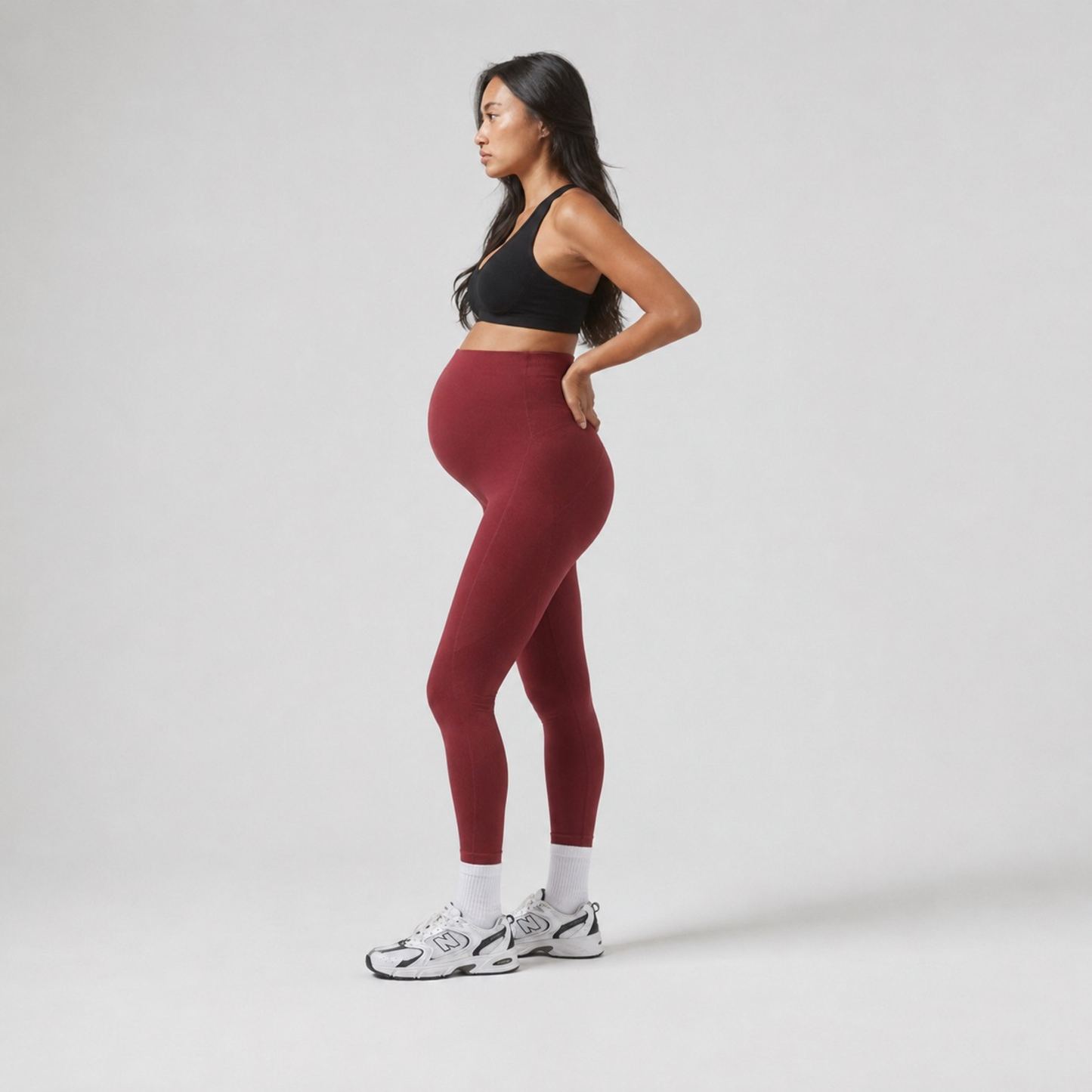 Legging de grossesse taille haute avec soutien