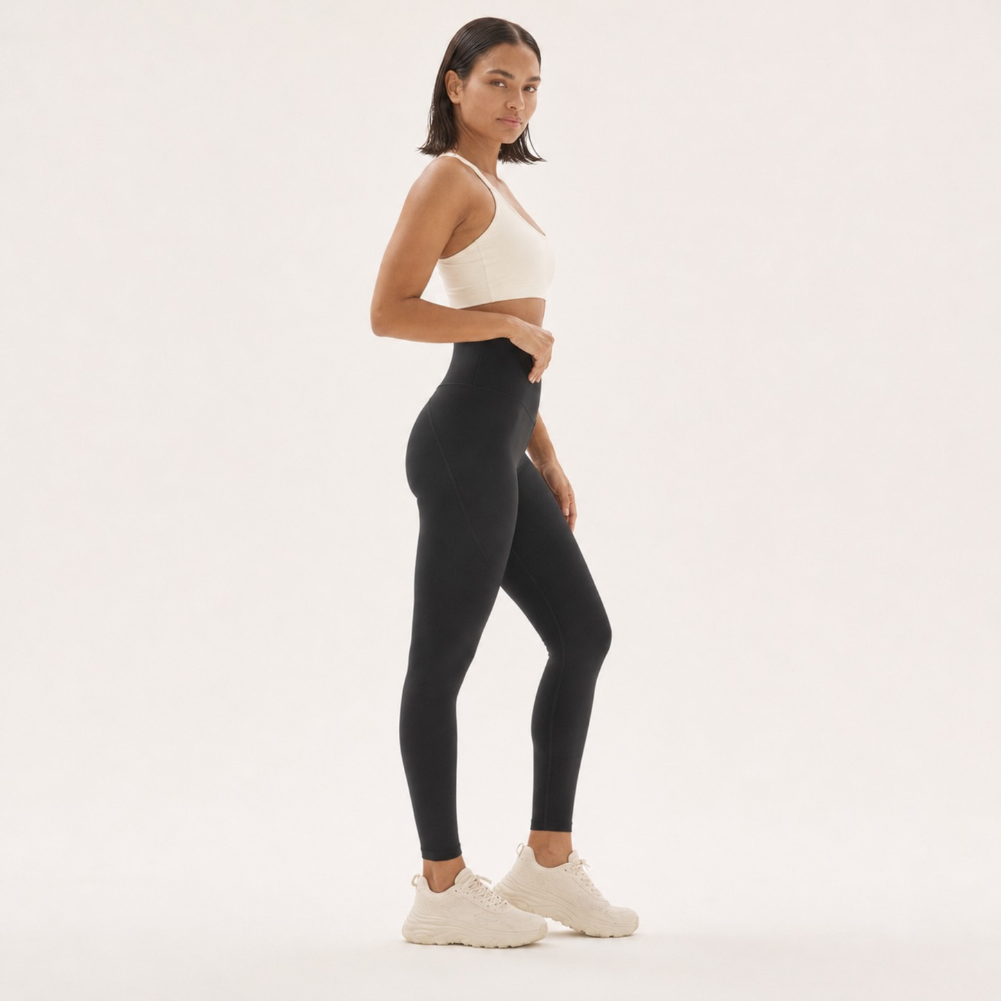 Legging seamless taille haute push up noir