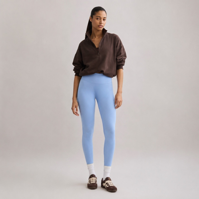 Legging de yoga taille haute push up bleu