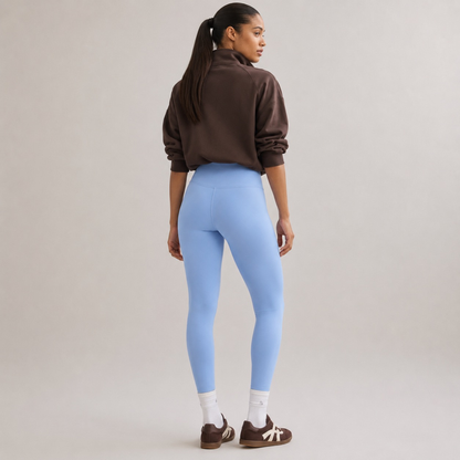 Legging de yoga taille haute push up bleu