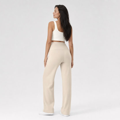 Pantalon prémaman droit à jambes larges