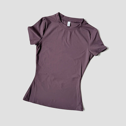 Haut de Yoga sans couture pour femmes, t-shirt de Sport, vêtements de Fitness, chemise de Yoga à manches courtes, haut de gymnastique, vêtements actifs de course
