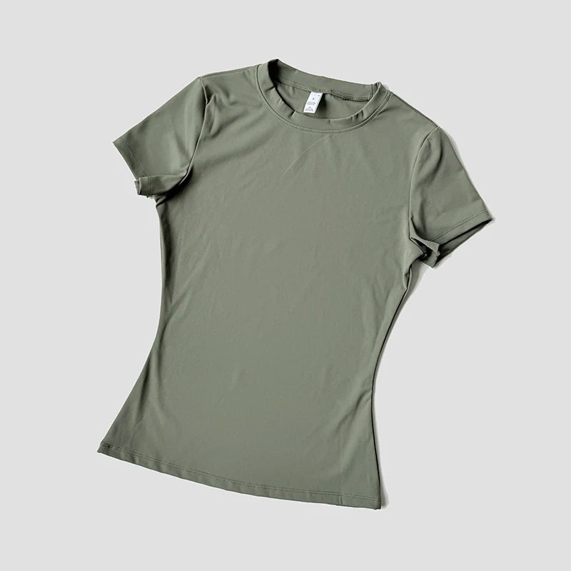 Haut de Yoga sans couture pour femmes, t-shirt de Sport, vêtements de Fitness, chemise de Yoga à manches courtes, haut de gymnastique, vêtements actifs de course