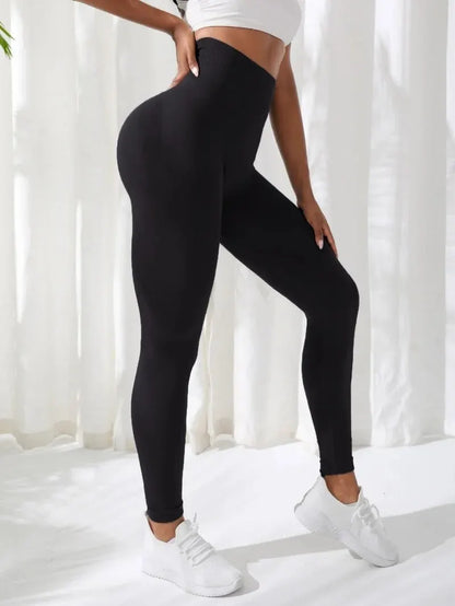 Legging de Yoga femme, confort seamless taille haute