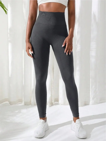 Legging de Yoga femme, confort seamless taille haute