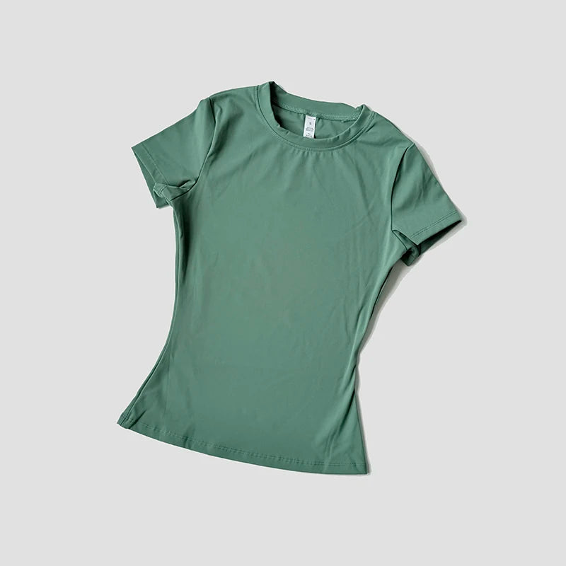 Haut de Yoga sans couture pour femmes, t-shirt de Sport, vêtements de Fitness, chemise de Yoga à manches courtes, haut de gymnastique, vêtements actifs de course