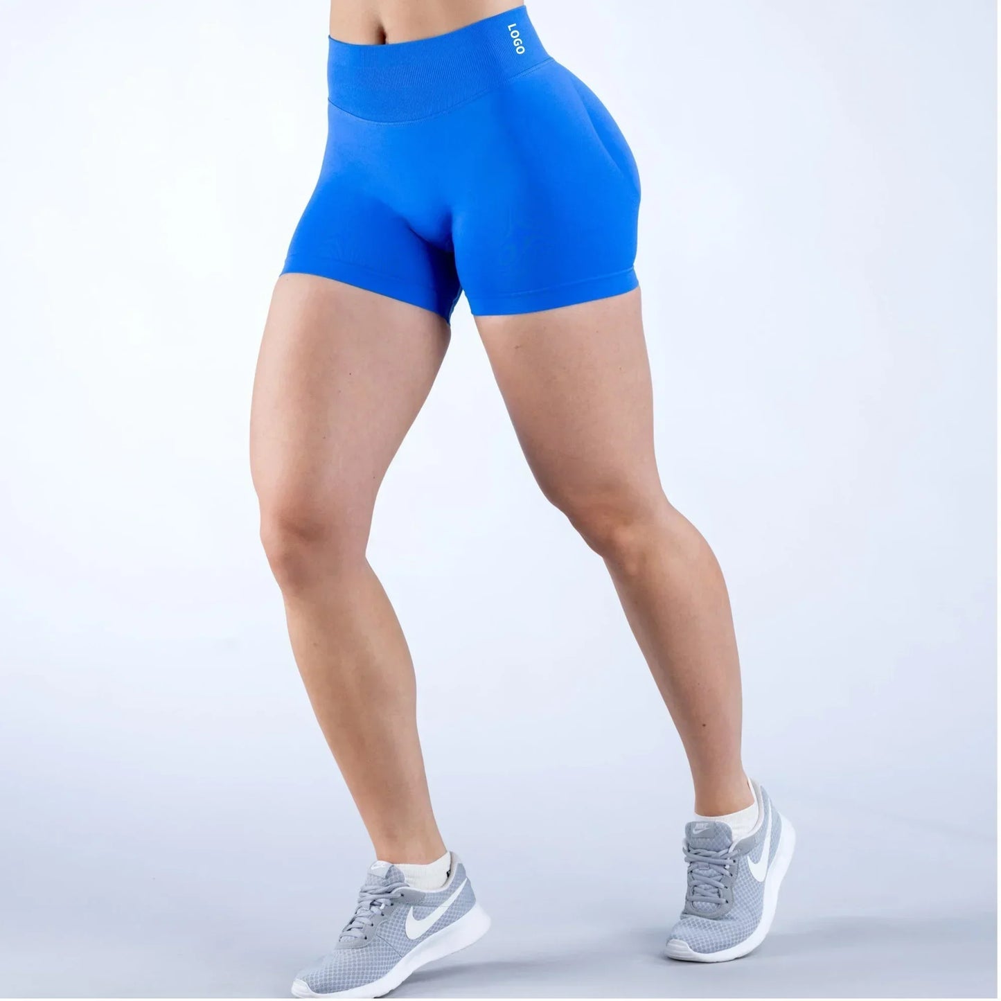 Short de Yoga taille haute d'été, pantalon de course, de Fitness, à la mode et Sexy, Leggings de Yoga de couleur unie, étiquettes personnalisables