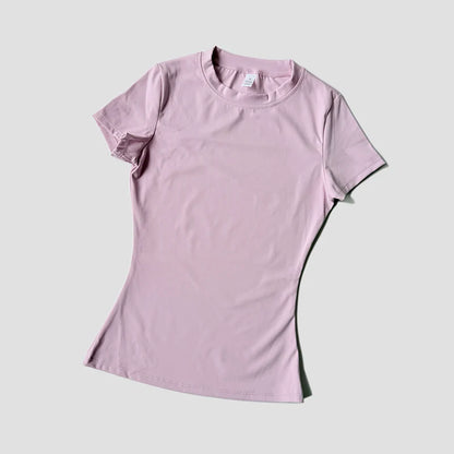 Haut de Yoga sans couture pour femmes, t-shirt de Sport, vêtements de Fitness, chemise de Yoga à manches courtes, haut de gymnastique, vêtements actifs de course
