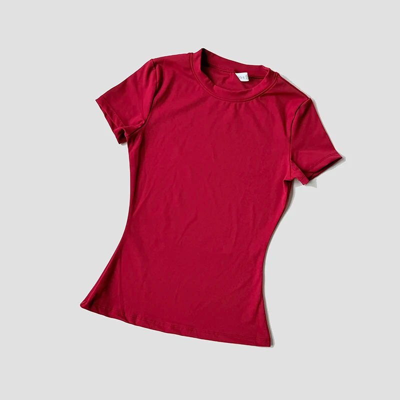 Haut de Yoga sans couture pour femmes, t-shirt de Sport, vêtements de Fitness, chemise de Yoga à manches courtes, haut de gymnastique, vêtements actifs de course