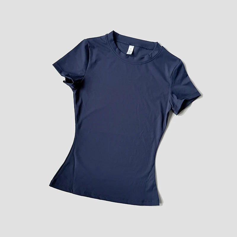 Haut de Yoga sans couture pour femmes, t-shirt de Sport, vêtements de Fitness, chemise de Yoga à manches courtes, haut de gymnastique, vêtements actifs de course