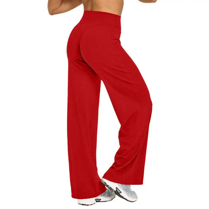 NCLAGEN Pantalon à jambes droites Tissu au beurre ultra doux Pantalon de yoga taille moyenne pour femme GYM Sensation nue Pilates Pantalon de sport de course