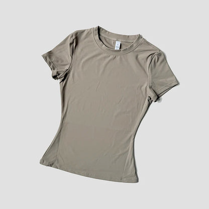 Haut de Yoga sans couture pour femmes, t-shirt de Sport, vêtements de Fitness, chemise de Yoga à manches courtes, haut de gymnastique, vêtements actifs de course