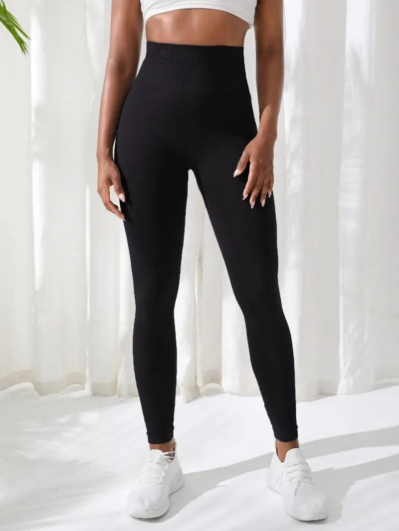 Legging de Yoga femme, confort seamless taille haute